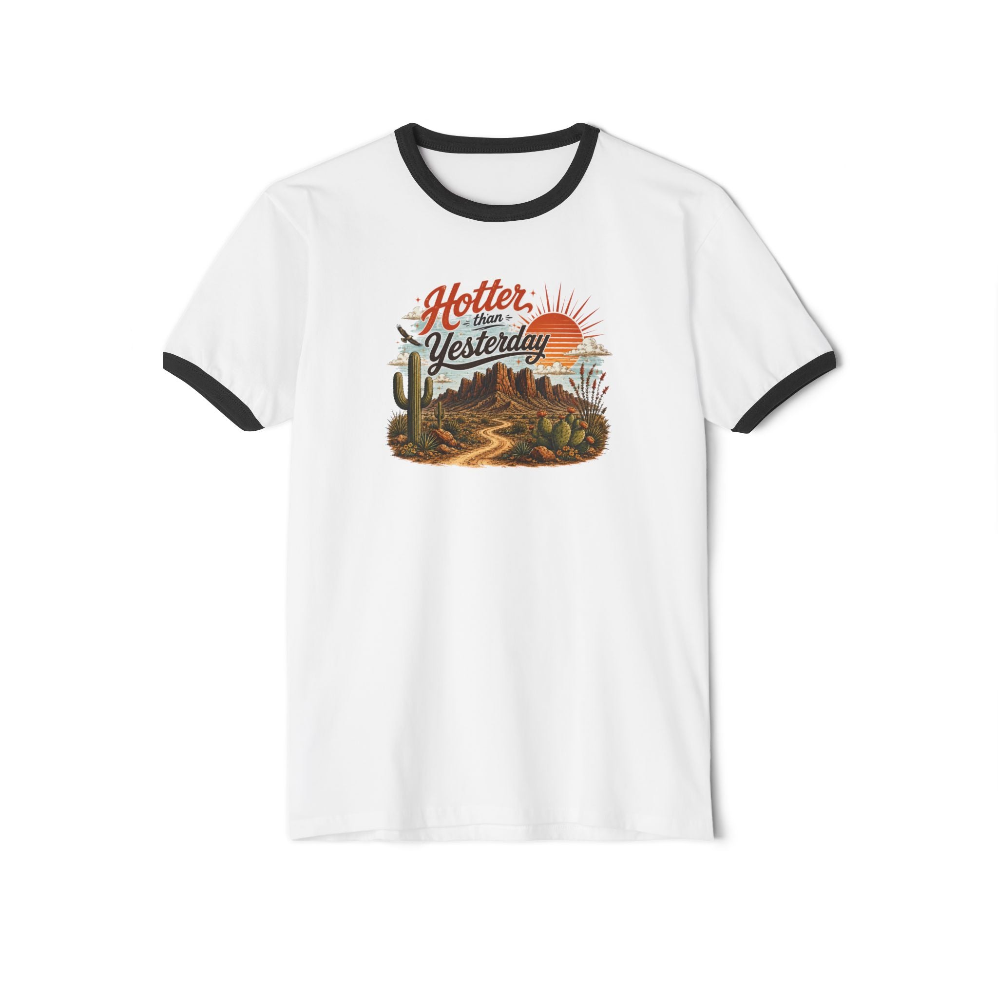 Hotter Than Yesterday Desert Ringer Tee Part of the Arizona & Co. Desert Collection