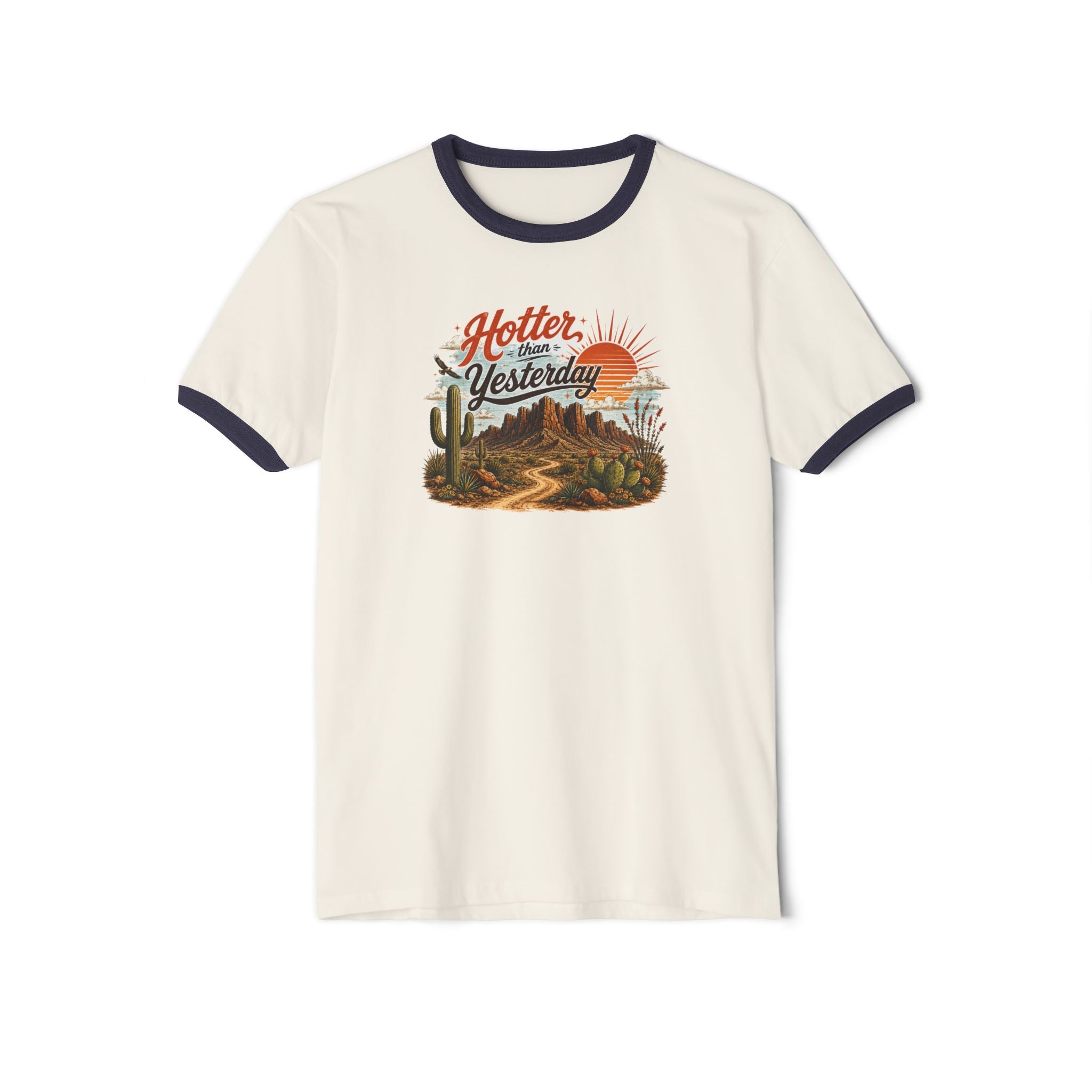 Hotter Than Yesterday Desert Ringer Tee Part of the Arizona & Co. Desert Collection