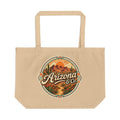 Arizona & Co Desert Sunset emblem Boho Tote | Large eco canvas bag