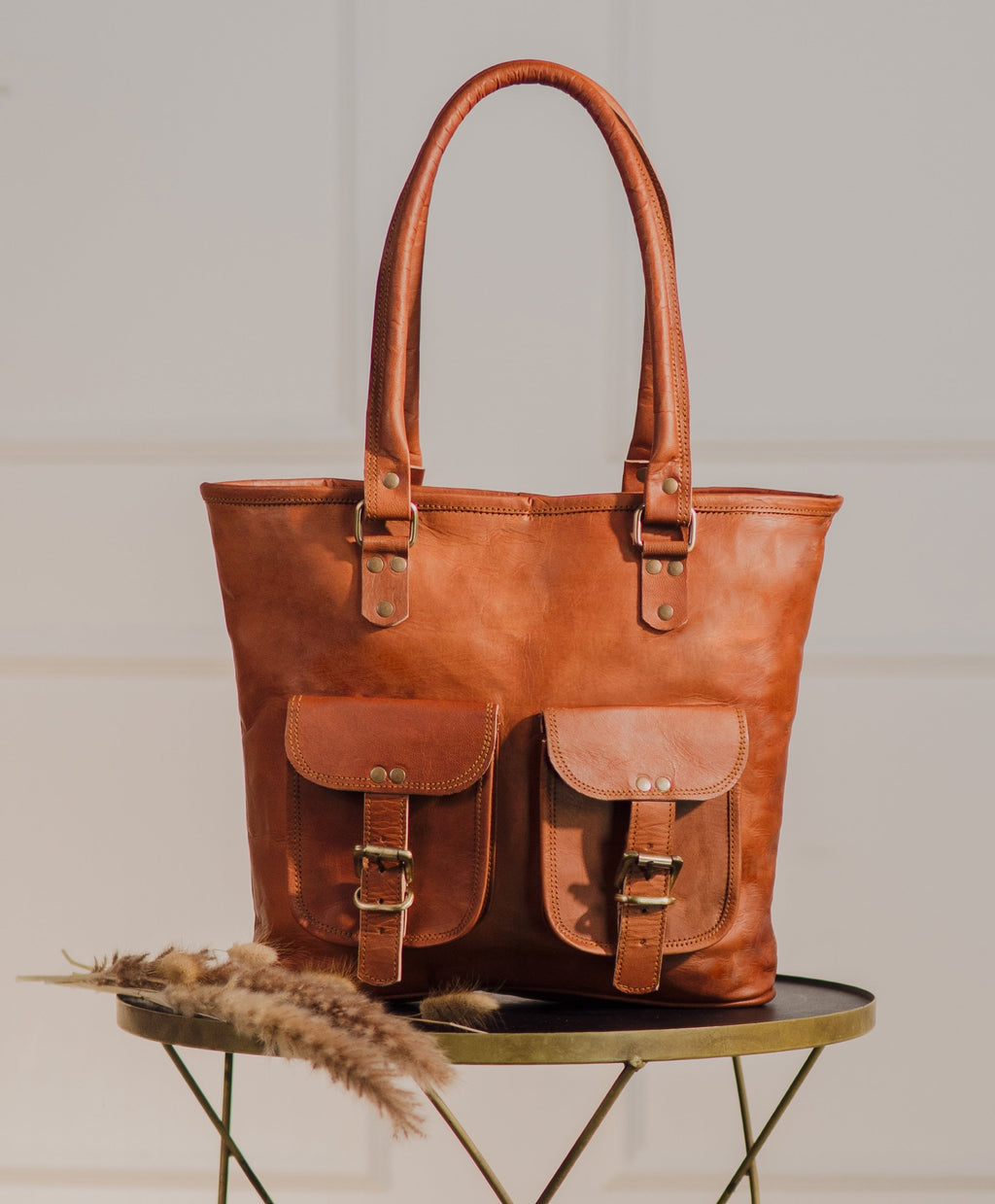 Elara Leather Tote