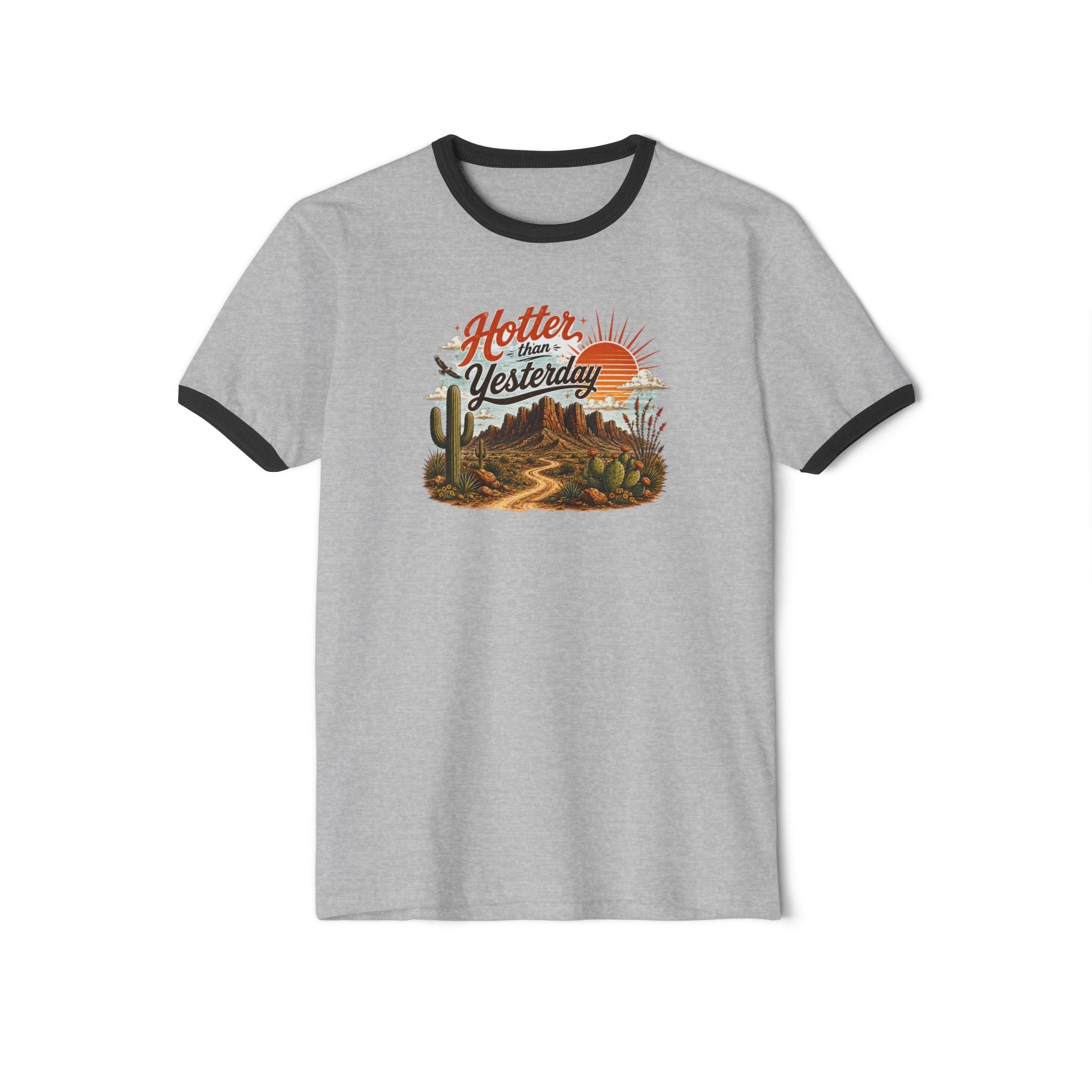 Hotter Than Yesterday Desert Ringer Tee Part of the Arizona & Co. Desert Collection