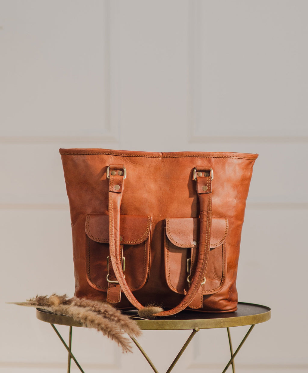 Elara Leather Tote