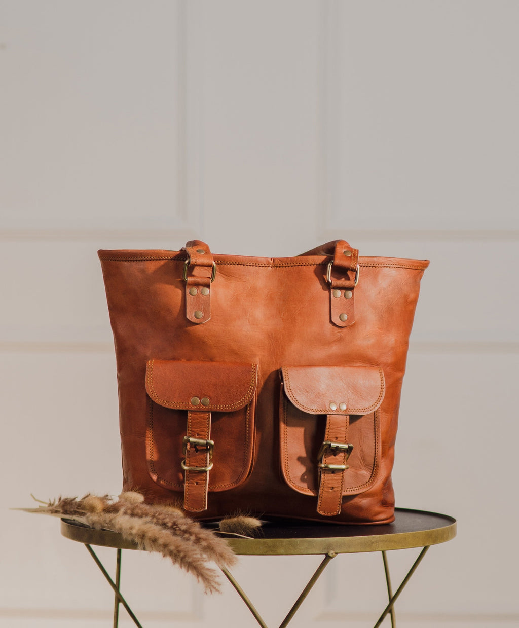 Elara Leather Tote