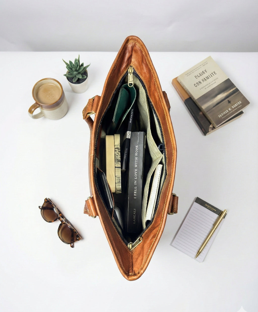 Elara Leather Tote