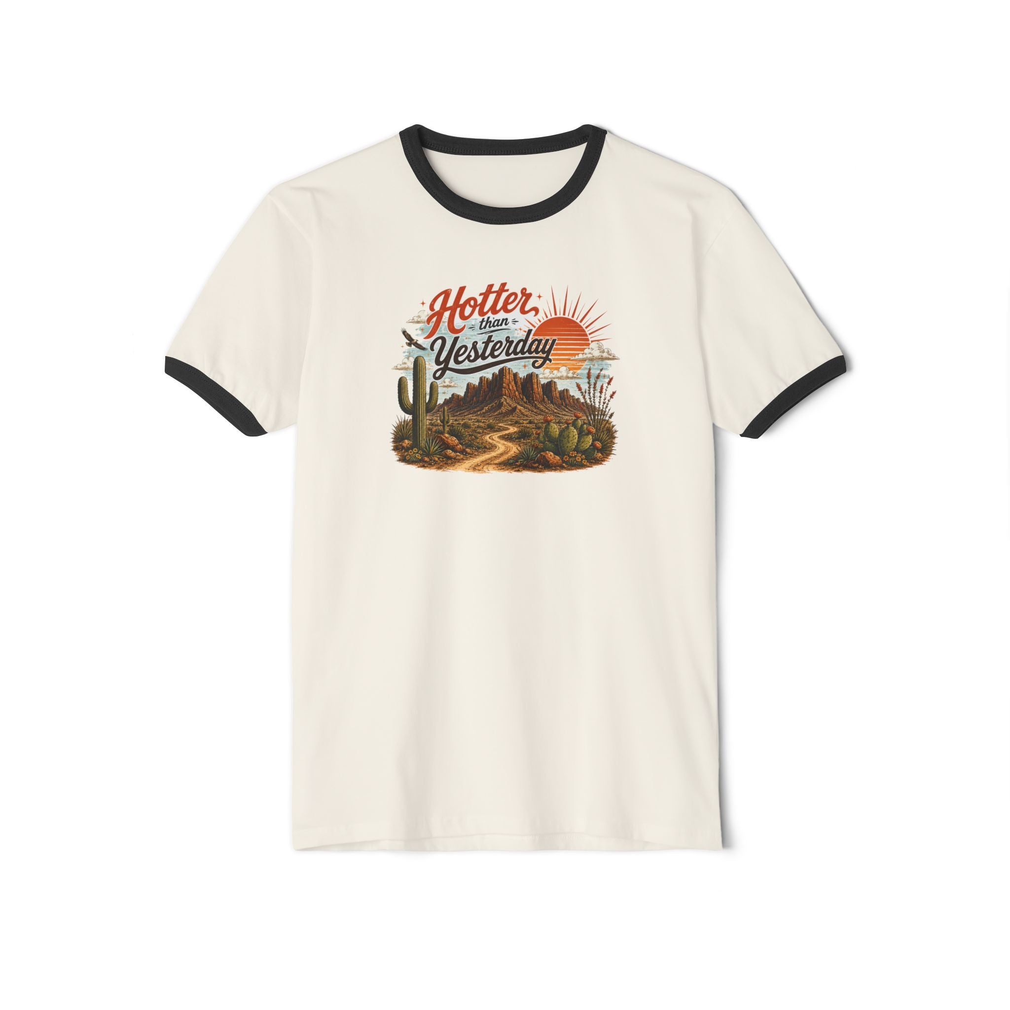Hotter Than Yesterday Desert Ringer Tee Part of the Arizona & Co. Desert Collection