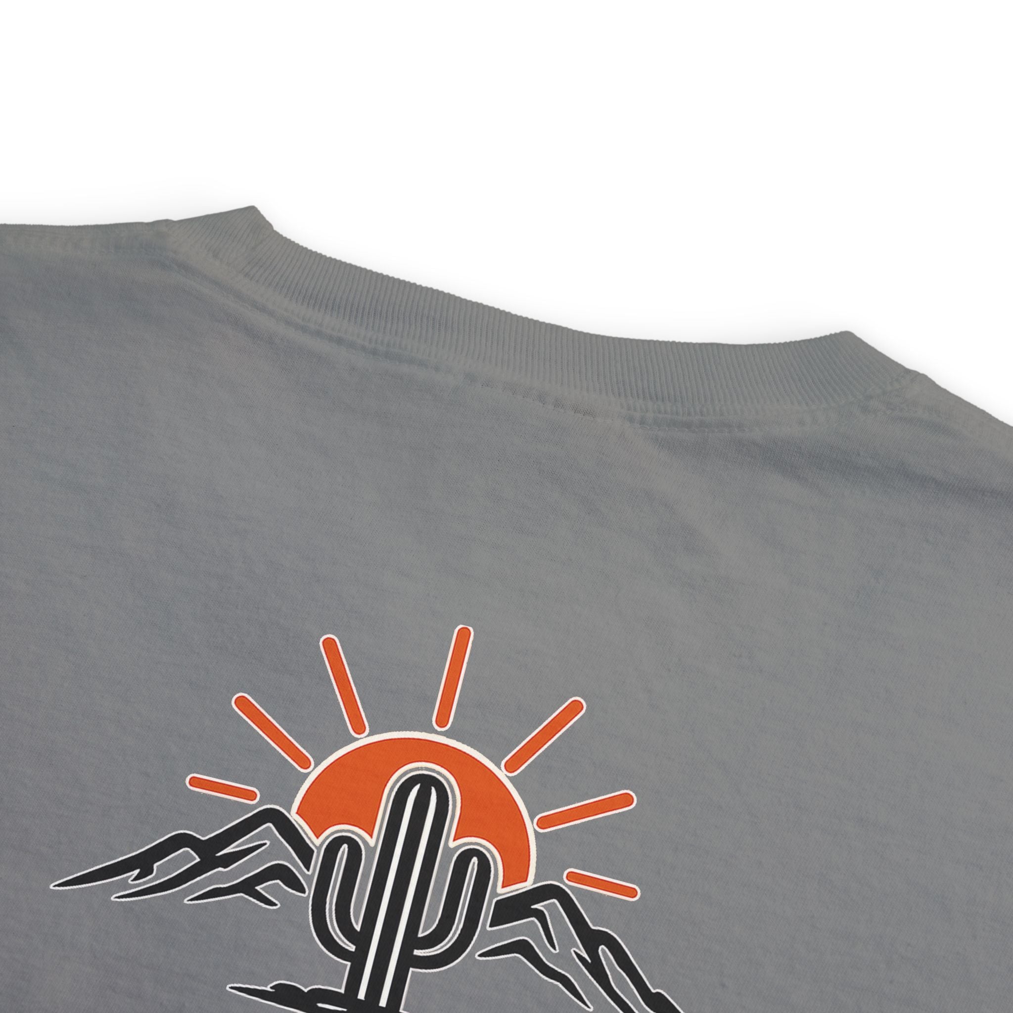 Arizona & Co. Pocket Logo T-Shirt — Mini Sunset Cactus Mountain Graphic