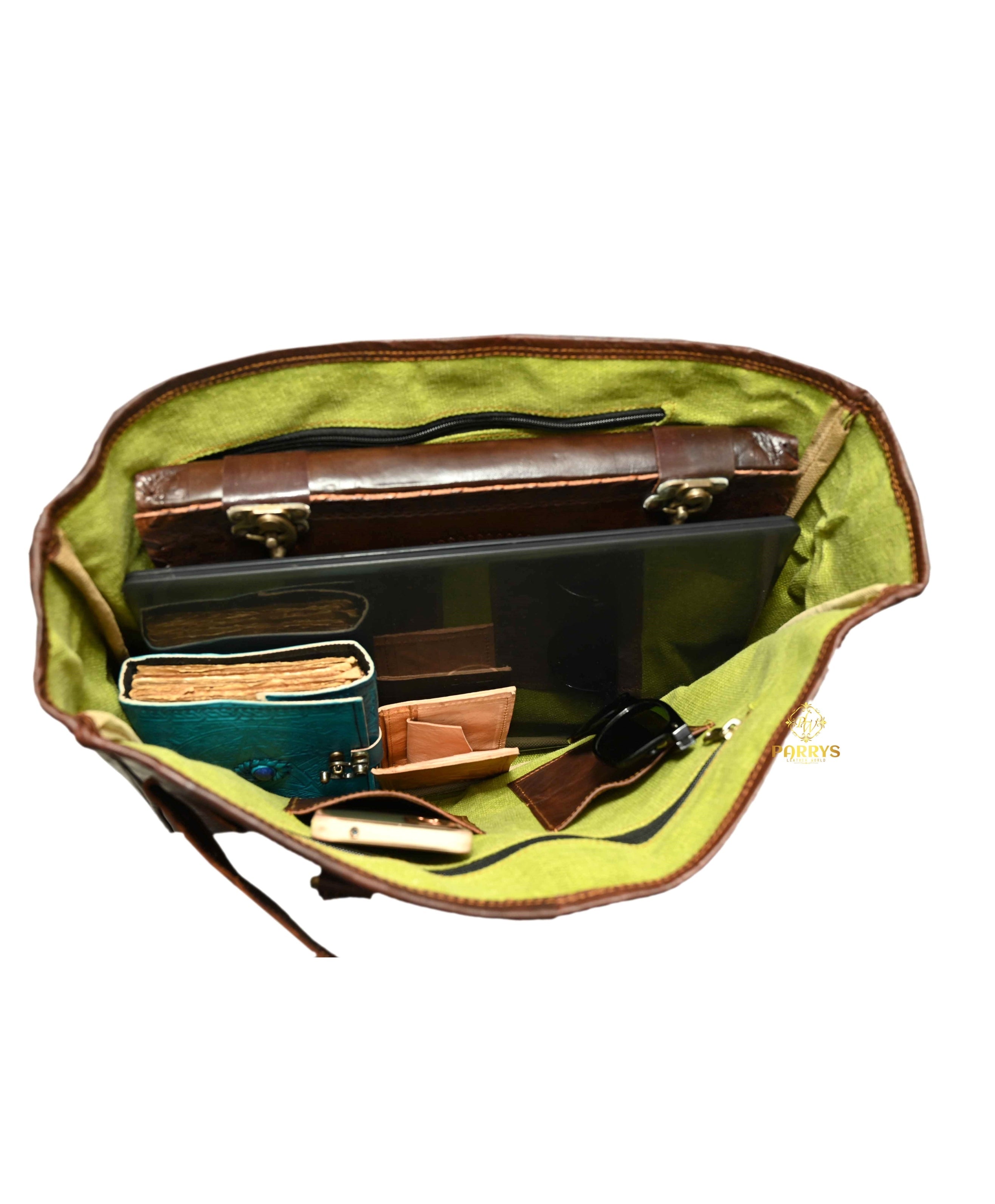 Walnut Brown Leather Tote